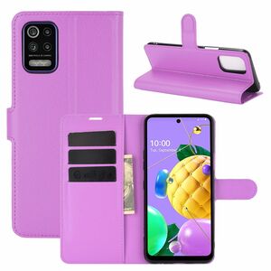 LG K52 Handyh�lle Schutztasche Case Cover Klapptasche Violett
