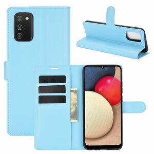 Samsung Galaxy A02s Handyh�lle Schutztasche Case Cover Klapptasche Blau