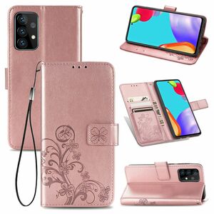Samsung Galaxy A72 5G Handy H�lle Schutz Tasche Cover Flip Case Kartenfach Rosa