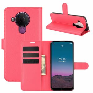 Nokia 5.4 Handyhlle Schutztasche Case Cover Klapptasche Rot