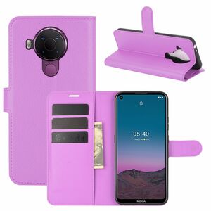 Nokia 5.4 Handyhlle Schutztasche Case Cover Klapptasche Violett