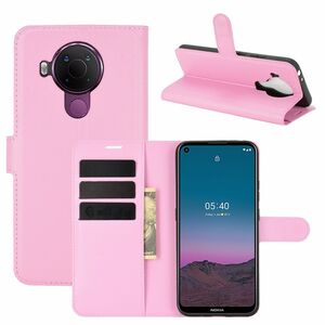 Nokia 5.4 Handyh�lle Schutztasche Case Cover Klapptasche Rosa