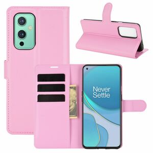 OnePlus 9 Handyh�lle Schutztasche Case Cover Klapptasche Rosa
