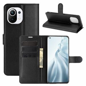 Xiaomi Mi 11 Handyh�lle Schutztasche Case Cover Klapptasche Schwarz