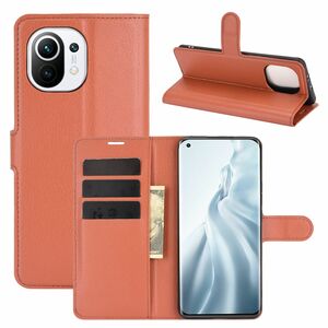 Xiaomi Mi 11 Handyh�lle Schutztasche Case Cover Klapptasche Braun