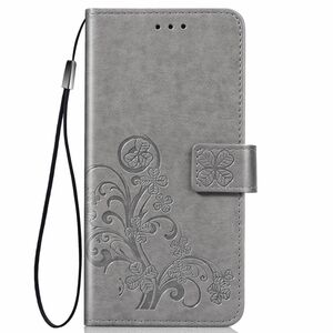 Nokia 2.2 Handy H�lle Schutz Tasche Cover Flip Case Kartenfach Grau