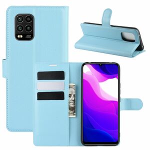 Xiaomi Mi 10 Lite 5G Handyh�lle Schutztasche Case Cover Klapptasche Blau