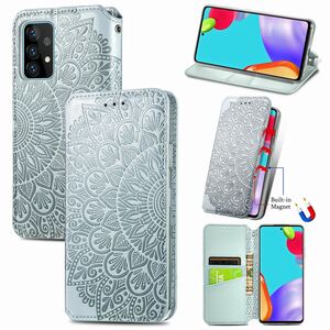Handyhlle fr Samsung Galaxy A52 4G / 5G Schutztasche Wallet Cover 360 Case Etuis Grau