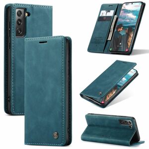 Handyh�lle f�r Samsung Galaxy S21 FE Schutztasche Wallet Cover 360 Case Etuis Blau
