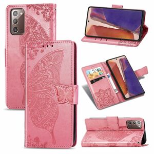 Handyh�lle f�r Samsung Galaxy Note 20 Schutztasche Wallet Cover 360 Case Etuis Rosa