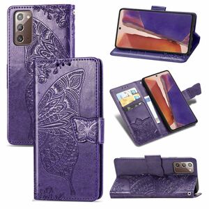 Handyh�lle f�r Samsung Galaxy Note 20 Schutztasche Wallet Cover 360 Case Etuis Violett
