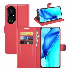Handyh�lle f�r Huawei P50 Pro Schutztasche Wallet Cover 360 Case Etuis Rot