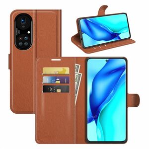 Handyh�lle f�r Huawei P50 Pro Schutztasche Wallet Cover 360 Case Etuis Braun