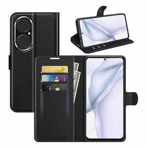 Handyh�lle f�r Huawei P50 Schutztasche Wallet Cover 360 Case Etuis Schwarz