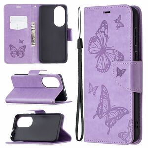 Handyh�lle f�r Huawei P50 Schutztasche Wallet Cover 360 Case Etuis Violett