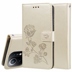 Handyh�lle f�r Xiaomi Mi 11 Lite Schutztasche Wallet Cover 360 Case Etuis Gold