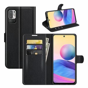 Handyh�lle f�r Xiaomi Redmi Note 10 5G Schutztasche Wallet Cover 360 Case Etuis Schwarz