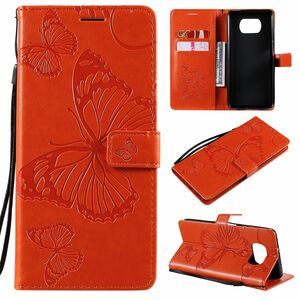 Handyh�lle f�r Xiaomi Poco X3 Schutztasche Wallet Cover 360 Case Etuis Orange