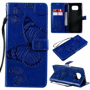 Handyh�lle f�r Xiaomi Poco X3 Schutztasche Wallet Cover 360 Case Etuis Blau