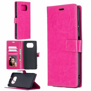 Handyh�lle f�r Xiaomi Poco X3 Schutztasche Wallet Cover 360 Case Etuis Rosa