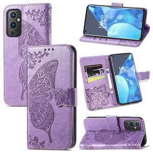 Handyh�lle f�r OnePlus 9 Pro Schutztasche Wallet Cover 360 Case Etuis Violett