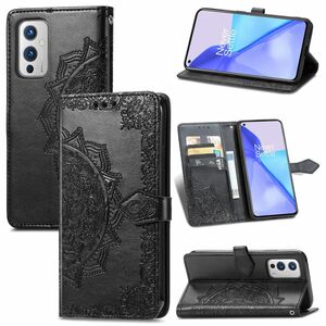 Handyh�lle f�r OnePlus 9 Schutztasche Wallet Cover 360 Case Etuis Schwarz