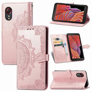 Handyh�lle f�r Samsung Galaxy Xcover 5 / 5s Schutztasche Wallet Cover 360 Case Etuis Rosa