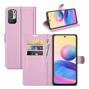 Handyh�lle f�r Xiaomi Redmi Note 10 5G Schutztasche Wallet Cover 360 Case Etuis Rosa