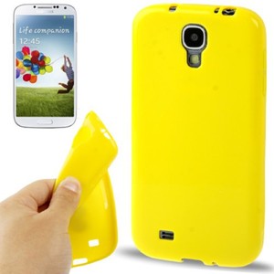 Schutzh�lle TPU Case f�r Handy Samsung Galaxy S4 GT-I9500 / GT-I9505 / LTE+ GT-I9506 / Value Edition GT-I9515 gelb
