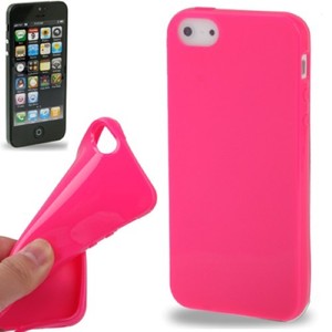Schutzh�lle TPU f�r Handy Apple iPhone 5 / 5s Pink