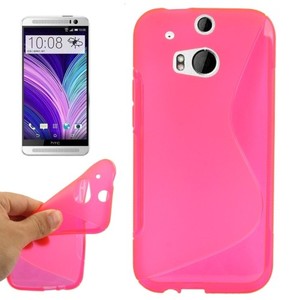 Handyhlle S Line TPU Tasche fr HTC One M8 / M8s Pink