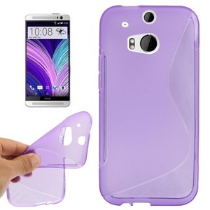 Handyh�lle S Line TPU Tasche f�r HTC One M8 / M8s Lila / Violett
