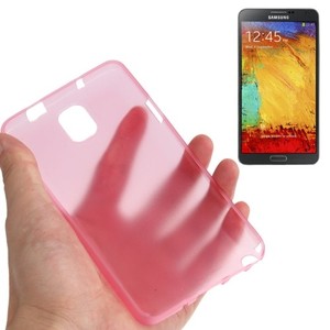 Schutzh�lle Case Ultra D�nn 0,3mm f�r Handy Samsung Galaxy Note 3 N9000 Rosa Transparent