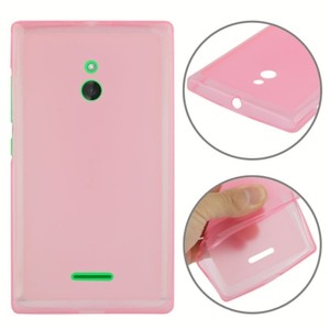 Handyh�lle Transluzente TPU Tasche f�r Nokia XL Pink