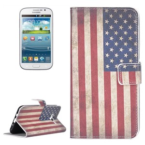 Handyh�lle Tasche f�r Case Handy Samsung Galaxy J5 Retro Fahne USA
