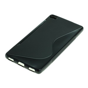 OTB TPU Case kompatibel zu Huawei P8 S-Curve Schwarz