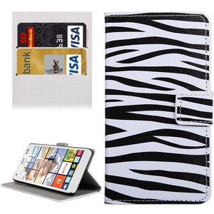 Handyhlle Tasche fr Handy Microsoft Lumia 850 Zebra Streifen