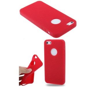 Schutzh�lle Silikon H�lle f�r Case Handy iPhone SE Rot