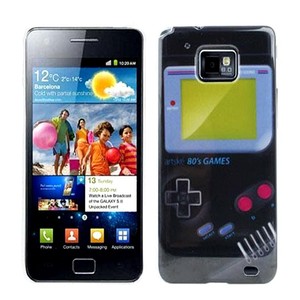 Hard Case Hlle Gameboy fr Handy Samsung Galaxy s2 i9100 schwarz
