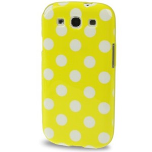 Schutzh�lle TPU Case f�r Handy Samsung I9300 Galaxy S3 Gelb / Weiss