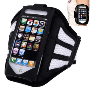 Tasche Armband f�r Apple iPhone 5 / 5s Schwarz / Wei�
