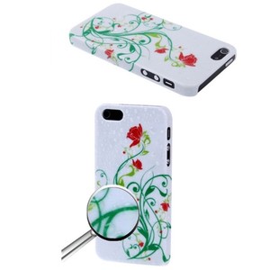 Schutzh�lle Case Cover H�lle Apple iPhone 5 / 5s Wei� mit Motiv
