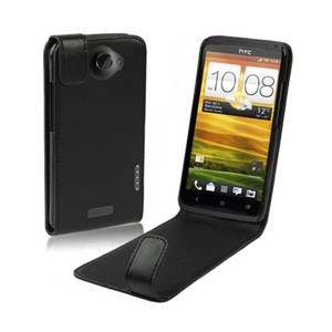 Schutzhlle Flip Tasche fr HTC One X S720e Schwarz