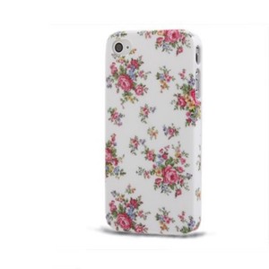 Schutzh�lle Hard Case H�lle f�r Handy iPhone 4 / 4s Rosen / Wei�