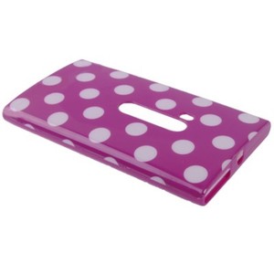 Schutzh�lle TPU Case H�lle f�r Handy Nokia Lumia 920 Lila / Wei�