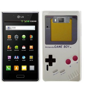 Hard Case Hlle Gameboy fr Handy LG Optimus L7 P700 P705