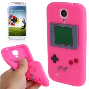 Silikonhlle Gameboy fr Samsung Galaxy S4 GT-I9500 / GT-I9505 / LTE+ GT-I9506 / Value Edition GT-I9515 pink