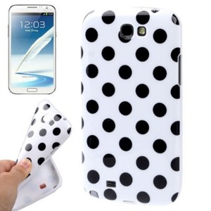 Schutzh�lle TPU Case f�r Handy Samsung Galaxy Note II N7100 weiss/schwarz