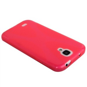 Schutzh�lle TPU Case f�r Handy Samsung Galaxy S4 GT-I9500 / GT-I9505 / LTE+ GT-I9506 / Value Edition GT-I9515 Pink Transparent