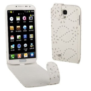 Schutzh�lle Case f�r Handy Samsung Galaxy s4 i9500 Strass Weiss